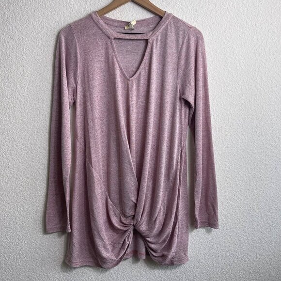 Kori Women Mauve Long Sleeve Choker Top Size Small NWT - Picture 5 of 10